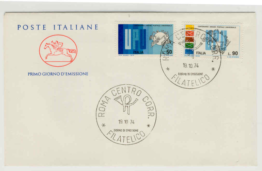 10517 - Italia - busta fdc con serie completa: Centenario dell