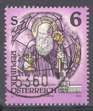 10642 - 1993 - Vetrata del Monastero Di Mariastern (S.Benedetto) - usato