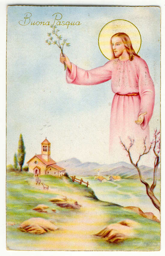 11278 - Italia - cartolina viaggiata 1951 - Buon Pasqua -