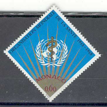 12497 - Monaco - serie completa nuova: 20 anniversario dell  Organizzazione Mondiale della Sanit