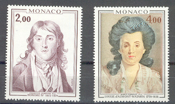 12591 - Monaco - serie completa nuova: Ritratti di principi di Monaco