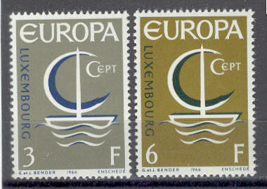 12701 - Lussemburgo - serie completa nuova: Europa Cept 1966