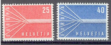 13105 - Svizzera - serie completa nuova: Europa CEPT 1957