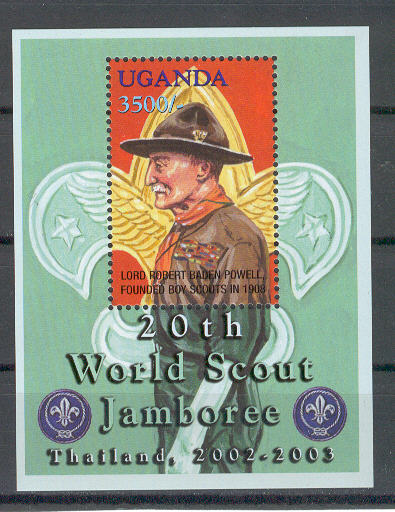 13212 - Uganda - serie completa nuova in BF: 20 Jamboree internazionale in Thailandia 2002