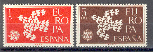 13357 - Spagna - serie compelta nuova: Europa CEPT 1961