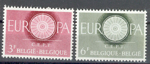 13401 - Belgio - serie completa nuova: Europa CEPT 1960