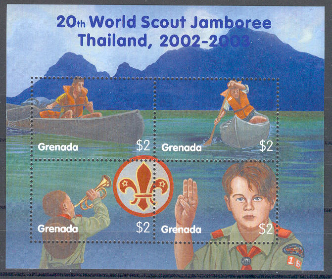 13686 - Grenada - foglietto nuovo: 20 World scout Jamboree in Thailandia
