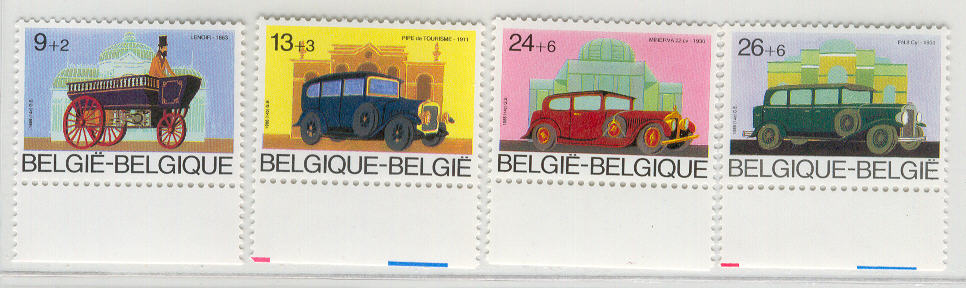 13708 - Belgio - serie completa nuova: automobili d epoca