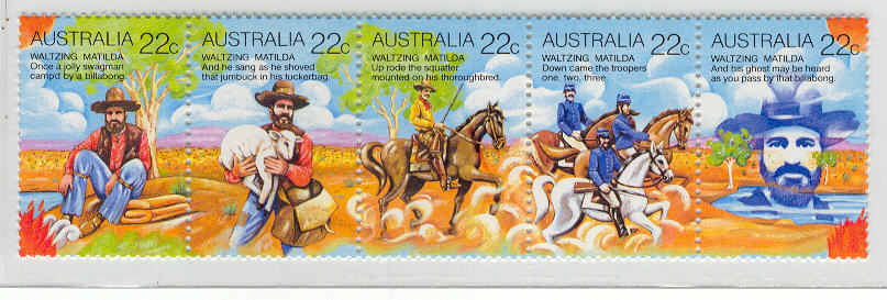 42501 - Australia - serie completa nuova in striscia: Waltzing Matilda