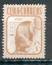 14232 - 1981 Cuba 5 - Jutia - usato