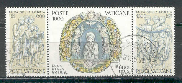 14291 - 1982 Luca della Robbia L.1000x3 - trittico usato