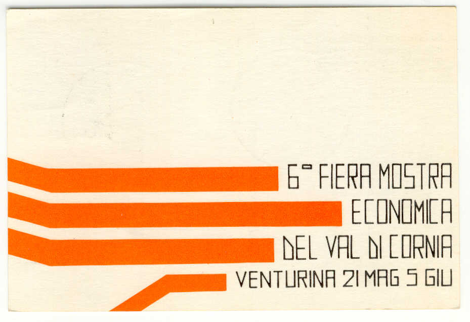14394 - Italia - cartolina cona annullo: 6 Fiera Mostra Economica del Val di Cornia