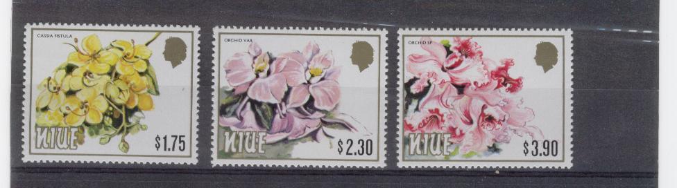 14998 - Niue - serie completa nuova: fiori tropicali