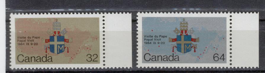 15032 - Canada - serie completa nuova: Visita di S. S. Giovanni Paolo II