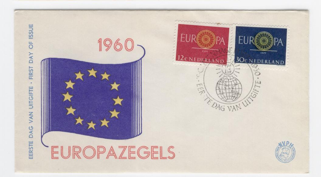 16318 - Olanda - busta fdc con serie completa: Europa CEPT 1960
