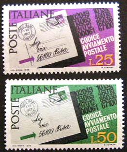 16881 - 1968 - Codice di avviamento postale. Unif.n.1065/66 **