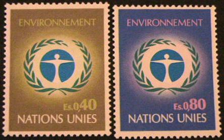 17272 - 1972 - Conferenza di Stoccolma sull ambiente naturale. Unif. n.25/26 **