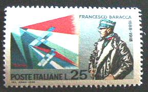 17516 - 1968 - Cinquant.rio della morte di Francesco Baracca. Unif.n.1090 **