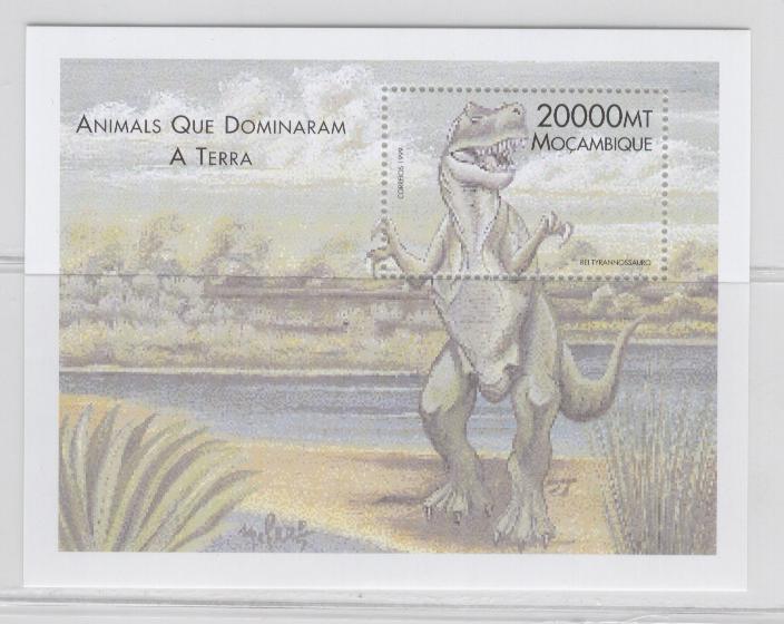 17821 - Mozambico  - foglietto nuovo - Animali che dominarono la Terra