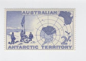 17981 - Australian Antartic Territory - serie completa nuova: il primo francobollo emesso
