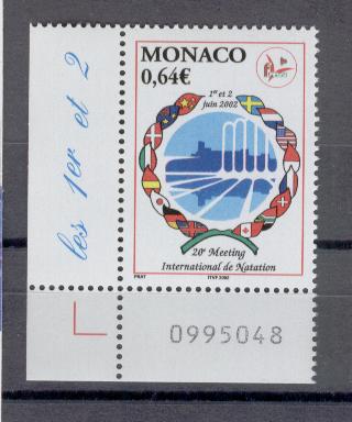 18043 - Monaco - serie completa nuova : Meeting internazionale di nuoto