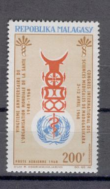 18044 - Madagas - serie completa nuova: 20anniversario dell organizzazione internazionale della Sanit