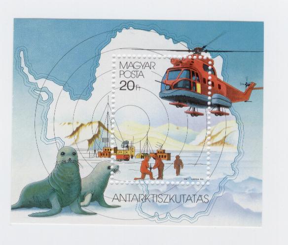 18055 - Ungheria - foglietto nuovo: Esplorazioni antartiche