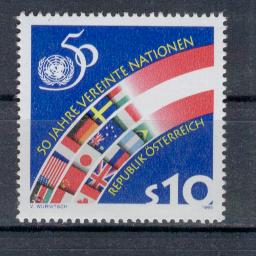 18516 - Austria - serie completa nuova: 50 anniversario delle Nazioni Unite
