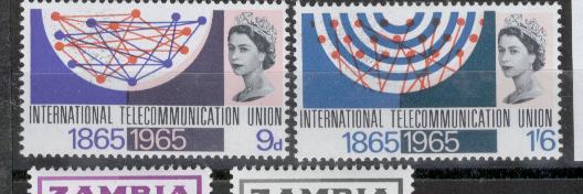 18591 - Regno Unito - serie completa nuova: Centenario dell UIT