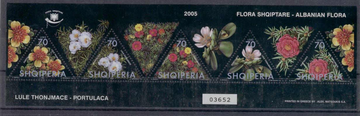 18659 - Albania - serie completa nuova: Flora albanese