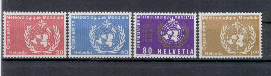 18690 - Svizzera - serie completa nuova: Organizzazione Meteorologica mondiale