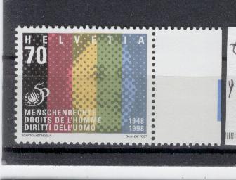 18691 - Svizzera - serie completa nuova: 50 anniversario della dichiarazione dei Diritti dell uomo