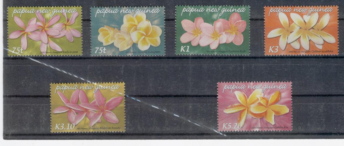 18771 - Papua Nuova Guinea - serie completa nuova: fiori