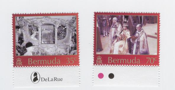 19197 - Bermuda - serie completa nuova: 50 anniversario dell incoronazione Regina Elisabetta II