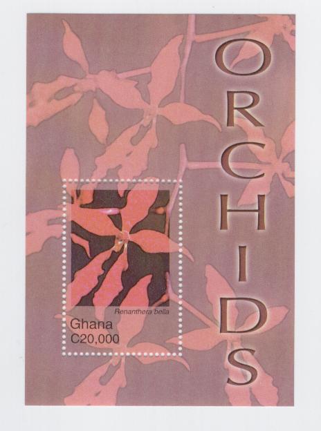 22124 - Ghana - foglietto nuovo: Orchidee