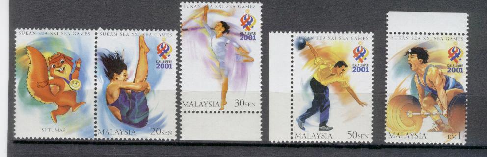 19218 - Malaysai - serie completa nuova: XXI SEA Games