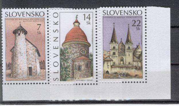 19283 - Slovacchia - serie completa nuova: Chiese