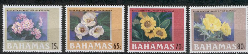 19305 - Bahamas - serie completa nuova: Piante medicinali delle Bahamas