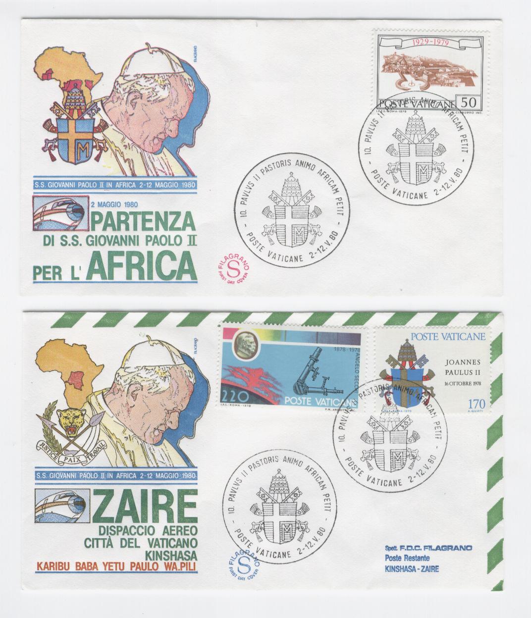 19418 - Viaggio di Giovanni Paolo II in Africa: Partenza e Zaire