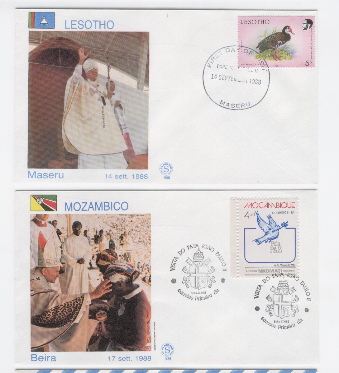 19707 - Viaggio di S.S. Giovanni Paolo II in Lesotho e Mozambico  - 1988 -