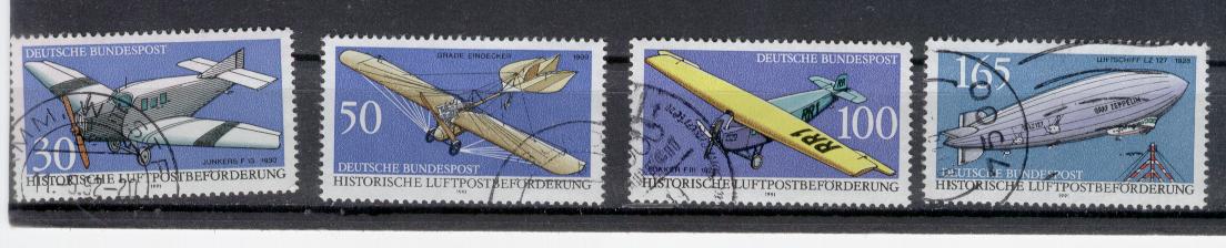 20174 - Germania Occidentale  - serie completa usata: Mezzi storici per la posta aerea
