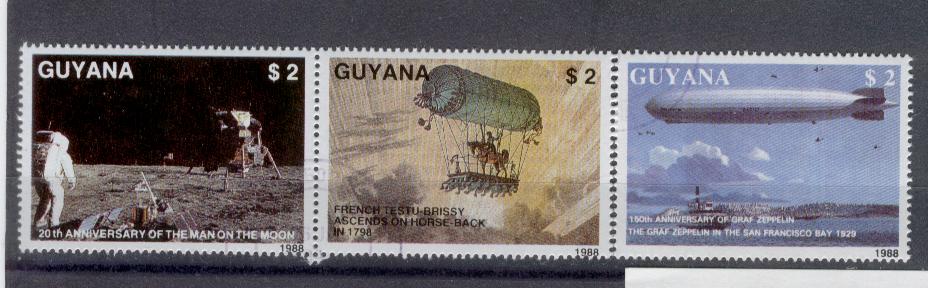 20270 - Guyana - serie usata: anniversari vari