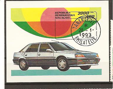 20966 - Madagascar - foglietto non dentellato: Renault