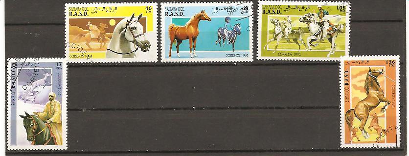 21390 - Sahara Occ. - serie compelta usata: Cavalli di razza