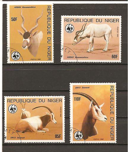 21920 - Niger - serie completa usata: Razze protette dal WWF
