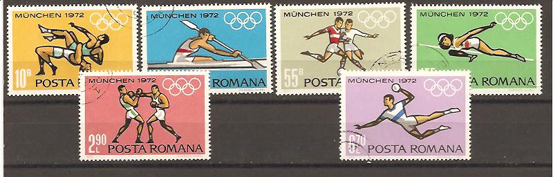 39045 - Romania - serie compelta usata: Olimpiadi di Monaco 1972
