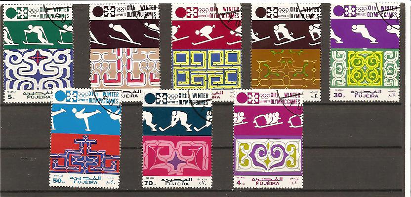 22143 - Fujeira - serie completa usata: Olimpiadi invernali di Sapporo 1972