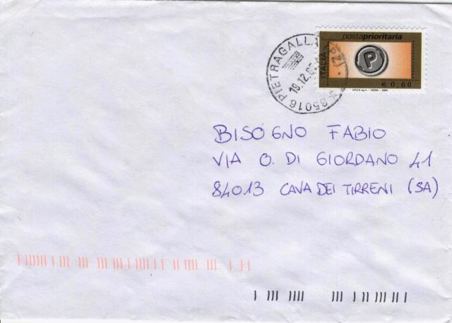 22418 - Eur.0.60 (2004) - su busta Pietragalla 19.12.2005