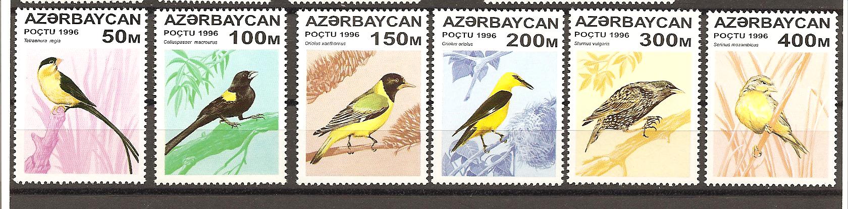 22855 - Azerbaigian - serie compelta nuova: Uccelli