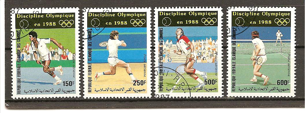 26384 - Comore - serie completa usata : Olimpiadi di Seul 1988